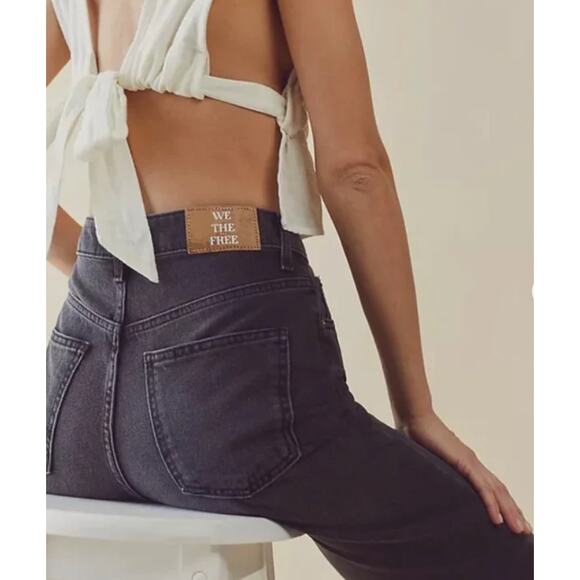 Free People We the Free Pacifica High Rise Slim Straight Leg Jeans NWT Size 30 - Picture 2 of 10